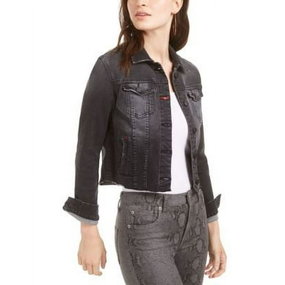 STS Blue Women's Black Jean Jacket Black Size Large