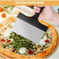 thumbnail image 3 of Griddle Scraper, Griddle Scraper for Stainless Steel Griddle Professional Griddle Scraper Griddle Scraper with Handle, Stainless Steel Griddle Scraper, BBQ Grill Scraper Cleaning Tool, 3 of 5
