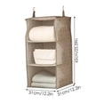 thumbnail image 2 of Extra Large Load Bearing Non Woven Fabric Wardrobe Storage Hanging Bag Saddle Blanket Storage Large for Storage Camping Storage Containers with Wheels Purse Storage Organizer Linen Closet Storage, 2 of 3