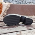 thumbnail image 3 of HomeDM Chunky Platform Sandals for Women Slip on Round Open Toe Block Heel Summer Sandals, Black Size 9, 3 of 9