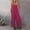 Hot Pink, variant on Gift for Christmas Gosuguu Overalls for Women Overalls Wide Leg Jumpsuit Loose Sleeveless Overalls Jumpsuit Sling Solid Color Pocket Casual Jumpsuit