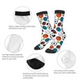 thumbnail image 3 of Honeii Color Balls Print Children's Colorful Socks,Unisex Kids and Toddlers' Cushioned Sock,Kids Athletic Crew Socks,for Everyday Wear and Sports, 3 of 5