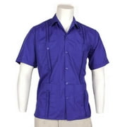 Cotton Short Sleeve Guayabera for Men 4 Pockets Handcrafted in USA