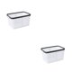 thumbnail image 4 of Billuyoard Cesta de almacenamiento transparente y visible para almacenamiento de cocina Cesta de almacenamiento hueca Artículos para el hogar Blanco puro talla mediana 2Conjunto, 4 of 6