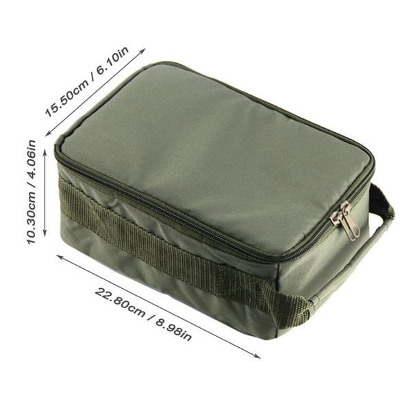 Fishing Storage Bag Zipper Closure Portable Carrying Compartments