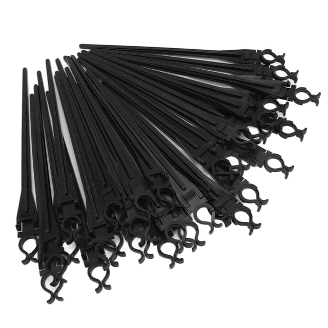 50 Pieces Christmas Light Lawn Stakes, 9 Inch Garden Lights Pile for C7 C9 Lights Outdoors, Mini Light Piles for Outside Christmas Lights on Sidewalks, Lawns