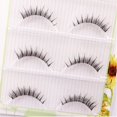 thumbnail image 2 of 3 Pairs Thick Soft Eyelashes DIY Lashes Fluffy Effect Lightweight for Wedding Dating Party Makeup, 2 of 9
