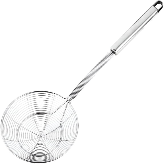 ACDANC Spider Strainer Skimmer,Stainless Steel Strainer Ladle Frying Spoon with Handle,for Kitchen Deep Fryer,Pasta,Spaghetti,Noodle