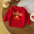 thumbnail image 2 of Gubotare Baby Sweaters for Boys Boys Crewneck Sweater, Big Boys & Little Kids Youth Crew Neck Long Sleeve Pullover Size 9 12 Months (Red,9-12 Months), 2 of 9