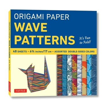 Origami Paper - Wave Patterns - 6 3/4 Inch - 48 Sheets: Tuttle Origami Paper: Origami Sheets Printed with 8 Different Designs: Instructions for 8 Projects Included (Other)