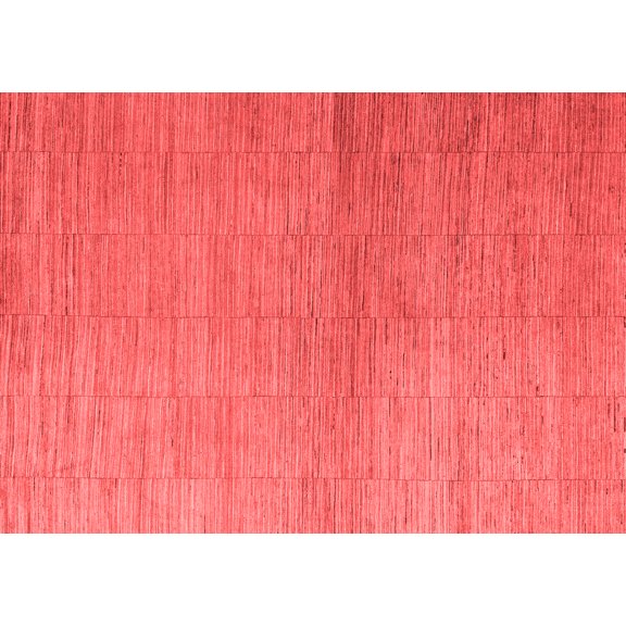 Ahgly Company Indoor Rectangle Abstract Red Modern Area Rugs, 5' x 7'