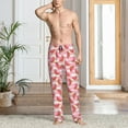thumbnail image 4 of Salouo Sweet Watermelon Print Pajama Pants for Men, Lounge Pants Elastic Waistband Casual Men's sleepwear Loungewear Sleep Pajama Pant -Medium, 4 of 7