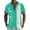 Mint Green, variant on IWRICH Men's Plus Size Vacation Shirts Button down Short Sleeve Printed Tops Buttons up Summer Beach Hawaiian T Shirts Pink XL