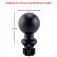thumbnail image 2 of 2X Kayak Universal Mount Base Track Mounting Base for Ram Fishing Rod Holder Tube Kayak Accessories,2 x ring bracket,Black, 2 of 7