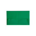 thumbnail image 2 of JAM Plastic 2 Pocket School POP Folders, Green, 6/pack, 2 of 5