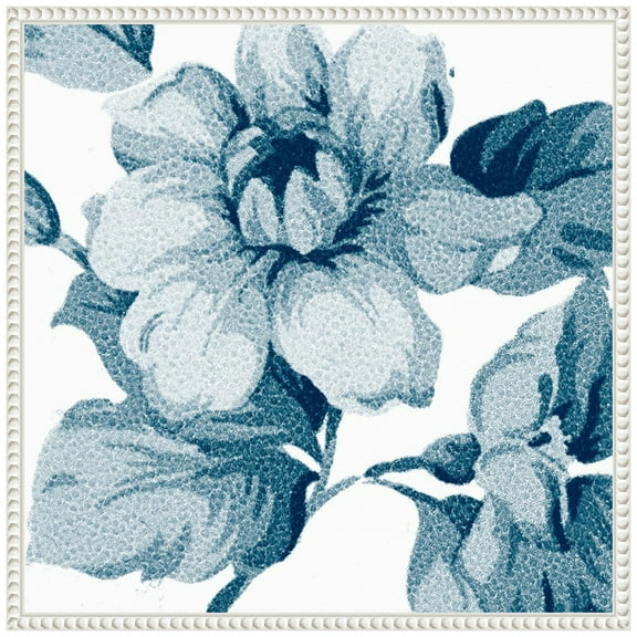 Amanti Art Flower Tapestry IV Framed Canvas Wall Art Print