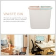 thumbnail image 3 of Brown Plastic Trash Can with Big Opening for Storage in Home Office or School 7.5 Gallons, 3 of 8