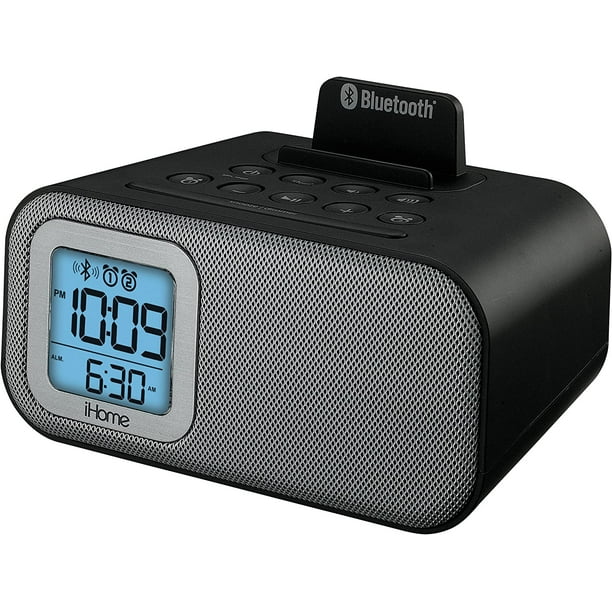 iHome Wireless Bluetooth Wake Sleep Battery Backup Digital Alarm Clock
