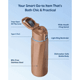 thumbnail image 7 of Smart Water Bottle with Reminder & Tracker, Double Wall Vacuum Insulated Stainless Steel, 32 oz, Mocha, 7 of 7