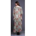 thumbnail image 4 of Bimba Kaftan Long de Plage à Fleurs pour Femmes, Tenue de Plage, Couvre-Maillot de Bikini, Robe Maxi - 4X-5X, 4 of 5