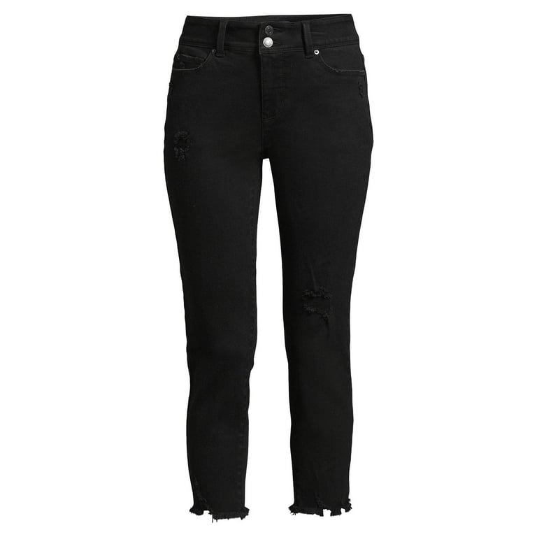 Buy Time and Tru Dark Denim Fitted Stretch Capri Jeggings, Dark