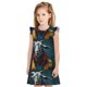 thumbnail image 1 of Fotbe Surrealist Goat Vestido de Dormir para Niñas de 3 a 10 Años, Mangas Cortas, Estilo Princesa, Pijama Camisón con Mangas Voladas-X-Large, 1 of 6