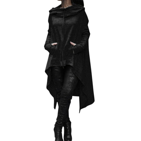 ZSQDM Black Zip Up Hoodie Women Women's Oversized Sweaters 2025 Long Sleeve Knit Casual Pullover Sweater Fall Outfits Clothes Cozy Sweaters for Women Women's Polyester Hoodie (L)