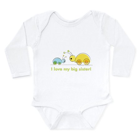 

CafePress - Lollibib_Luvmybigsis Body Suit - Long Sleeve Infant Bodysuit