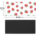 thumbnail image 3 of Cute Pink Strawberry Desk Mat, Desk Accessory, Cute Workspace, Trendy Workspace, Trendy, 35.4x15.7in Large Gaming Mouse Pad, Cute Desk Topper, Pretty Desk Pad, 3 of 6