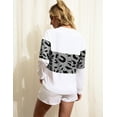 thumbnail image 7 of Purcoar Women Pajamas Set Long Sleeve Tops With Shorts Lounge Two-Piece Sleepwear, 7 of 7