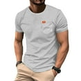 thumbnail image 2 of Cheytotty Mens Short Sleeve T Shirt with Pocket Cotton Crew Neck Soft Casual Daily Top（Gray/XL）, 2 of 9