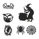 thumbnail image 1 of 6pcs / set de adornos colgantes de Halloween rebanadas de para año, 1 of 8