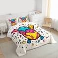 thumbnail image 3 of Castle Fairy Kids Ice Cream Popsicle Twin Comforter Sets,Sport Baseball Bedding Set, 3 of 8