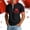 Black, variant on Graphic T Shirt Patriotic Canada Maple Leaf Print Short Sleeve Casual Tee for Everyday Wear Men Apparel
