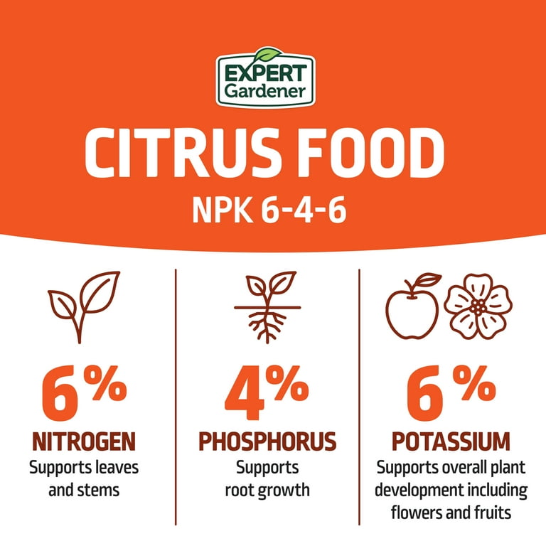 Expert Gardener Citrus Plant Food 6-4-6 Fertilizer 4 lb with