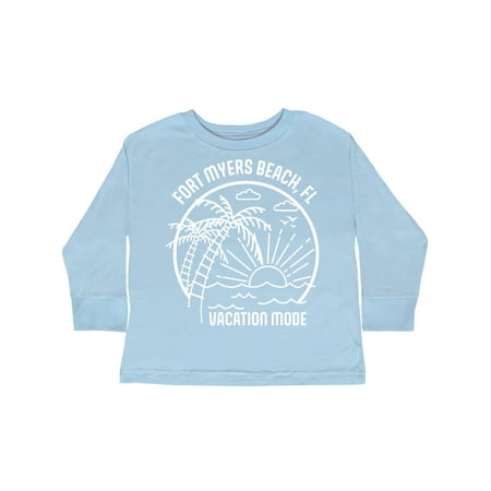 

Inktastic Summer Vacation Mode Fort Myers Beach Florida Gift Toddler Boy or Toddler Girl Long Sleeve T-Shirt