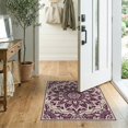 thumbnail image 2 of ODIKA Abstract Boho Symmetrical Border Inspired Solid Minimalist Purple Flowing for Bedroom, Nursery, RV, Pet Friendly & Kids Safe Bedside, 2 of 7