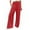 Red, variant on Itsame Comfortable Loose Pants for Womens Solid Color Cotton High Waisted Wide Leg Sweatpants Red Size 2XL