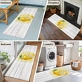 thumbnail image 5 of Lemon 2'x6' Runner Rugs for Hallway Kitchen Bedside Non Slip Washable, Yellow Summer Botanical Watercolor Wooden Entryway Rug Runners with Rubber Backing, Long Carpet Runner for Laundry Room, 5 of 8