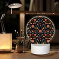 thumbnail image 6 of Salouo Mexican Flower And Birds for Round Acrylic Night Light - Acrylic Sheets with LED Light Lamp Base - Decorative Night Lamp for Restaurant Bar Cafe Shop Room Decoration, 6 of 9