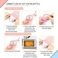 thumbnail image 6 of NANAHuang Small Hot Water Bottle Bag for Hot & Cold Compress with Cover,Microwave Heating Soft Environment-Friendly Silicone for Babies Kids,Mini Hot Wate Bottle for Travel, 6 of 7
