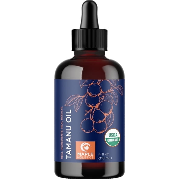 Maple Holistics 100% Pure Organic Tamanu Body Oil, 4 Fl Oz