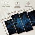 thumbnail image 6 of Elephant Stock Forest At Night Wall Art - Horizontal Multi Panel Canvas - Living Room Wall Decor - Astronomy & Space Multi Panel - Black And Green Decor - 43" x 27", 6 of 8