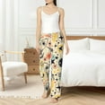 thumbnail image 5 of Uemuo Rockets Pattern Women's Wide Leg Palazzo Lounge Pants with Pockets Light Weight Loose Comfy Casual Pajama Pants-X-Large, 5 of 9