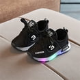 thumbnail image 5 of Actoyo Toddler Baby Breathable LED Light Shoes Sport Sneaker Black, 5 of 6