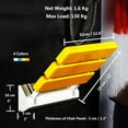 thumbnail image 3 of Folding Shower Seat Bathroom Drop-Leaf Wall Stool, Yellow, 3 of 8