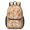 Bichon Frise and Floral Pink Pattern, variant on Dog Paw Print and Bone Brown 17" Waterproof Oxford School Backpacks for Teens, S-Shape Padded Straps, for School, Travel, Hiking, Camping