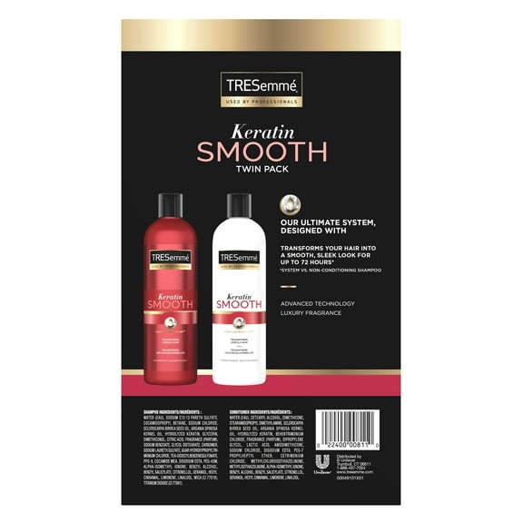 Tresemme Keratin Smooth Keratin Smooth Shampoo & Conditioner, 20 oz, 2 Count
