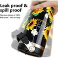 thumbnail image 5 of 30oz Sunflower Tumbler with Handle and Straw, Stainless Steel Vacuum Insulated Flip Straw 30 oz Coffee Tumbler, Spill Proof Travel Mug, Sunflower Decor Gifts for Women, 5 of 6