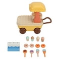 thumbnail image 2 of Sweet Treats Cart Toy, Mini Ice Cream Cart Safe Plastic Movable Wheels  for Birthday, 2 of 6